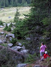Stâna de Râu - Zárt Kapuk jelzett turistaút, Retyezát hegység, Fotó: Mihai Păcurar